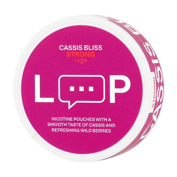 LOOP Cassis Bliss Strong nicotinezakjes